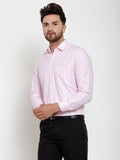 Jainish Pink Men's Cotton Checked Formal Shirt's ( SF 758Pink ) | Grocsy