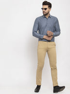 Jainish Grey Men's Cotton Polka Dots Formal Shirt's ( SF 761Grey ) | Grocsy