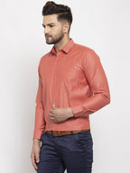 Jainish Orange Men's Cotton Polka Dots Formal Shirt's ( SF 761Keshar ) | Grocsy