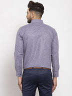 Jainish Grey Men's Dobby Solid Formal Shirts ( SF 762Grey ) | Grocsy