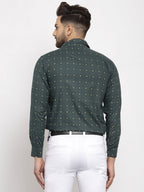 Jainish Green Men's Cotton Printed Formal Shirt's ( SF 766Green ) | Grocsy