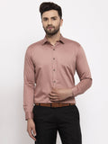 Jainish Brown Men's Cotton Solid Formal Shirt's ( SF 768Brown ) | Grocsy