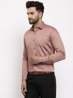 Jainish Brown Men's Cotton Solid Formal Shirt's ( SF 768Brown ) | Grocsy
