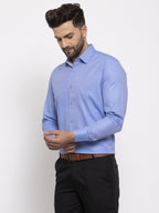Jainish Blue Men's Cotton Printed Formal Shirt's ( SF 774Blue ) | Grocsy