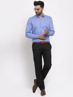 Jainish Blue Men's Cotton Printed Formal Shirt's ( SF 774Blue ) | Grocsy