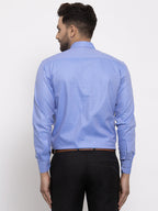 Jainish Blue Men's Cotton Printed Formal Shirt's ( SF 774Blue ) | Grocsy
