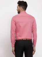 Jainish Red Men's Cotton Printed Formal Shirt's ( SF 774Coral ) | Grocsy