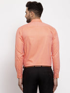 Jainish Peach Men's Cotton Printed Formal Shirt's ( SF 774Peach ) | Grocsy