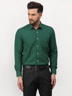 Jainish Olive Men's Solid Formal Shirts ( SF 777Olive ) | Grocsy