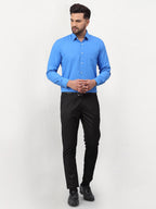 Jainish Blue Men's Solid Formal Shirts ( SF 777Sky ) | Grocsy