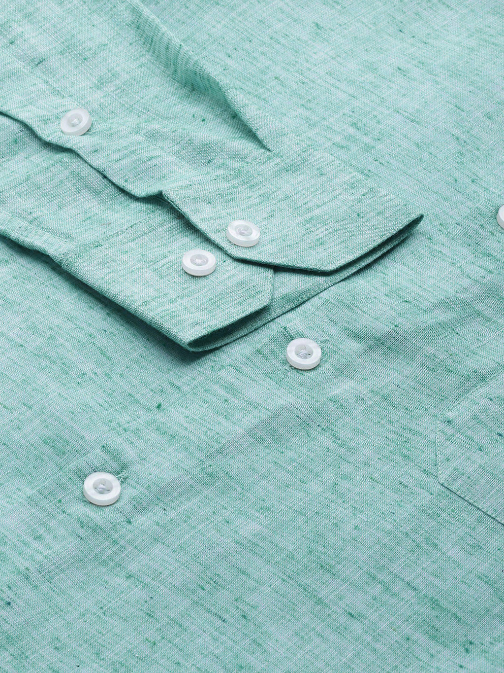 Jainish Green Men's Solid Cotton Formal Shirt ( SF 782Green ) | Grocsy