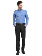 Jainish Blue Men's Button Down Collar Cotton Formal Shirt ( SF 785Light-Blue ) | Grocsy