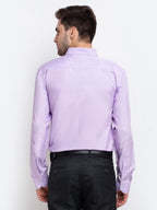 Jainish Purple Men's Button Down Collar Cotton Formal Shirt ( SF 785Light-Purple ) | Grocsy