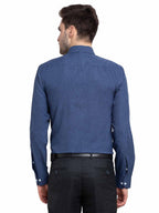 Jainish Teal Men's Button Down Collar Cotton Formal Shirt ( SF 785Teal ) | Grocsy