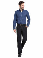Jainish Teal Men's Button Down Collar Cotton Formal Shirt ( SF 785Teal ) | Grocsy