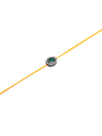Designer kundan Rakhi - Ruby Raang | Grocsy