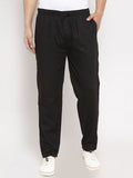 Jainish Men Black Solid Track Pants ( JOG 011Blackxxx ) | Grocsy