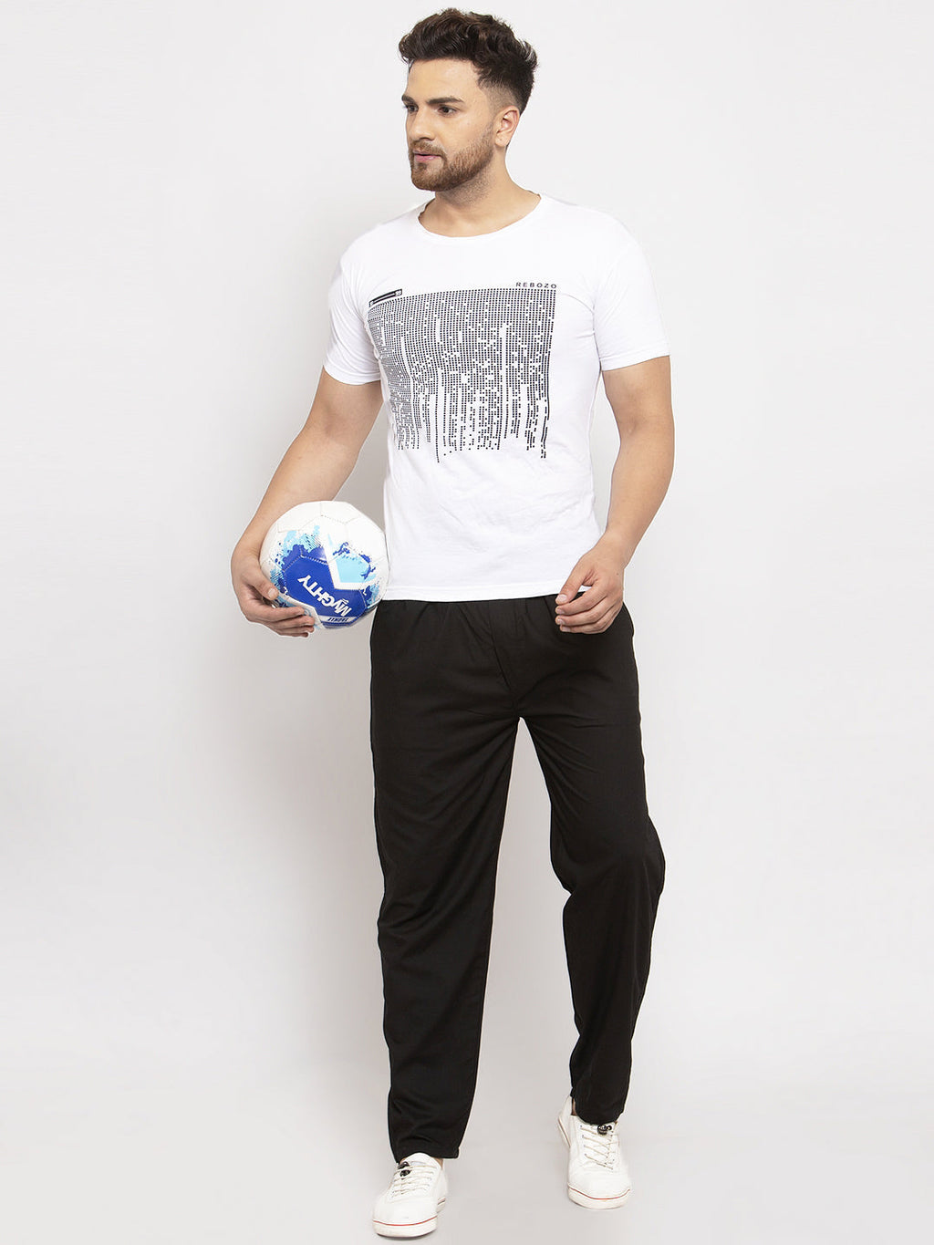 Jainish Men Black Solid Track Pants ( JOG 011Blackxxx ) | Grocsy