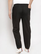 Jainish Men Black Solid Track Pants ( JOG 011Blackxxx ) | Grocsy