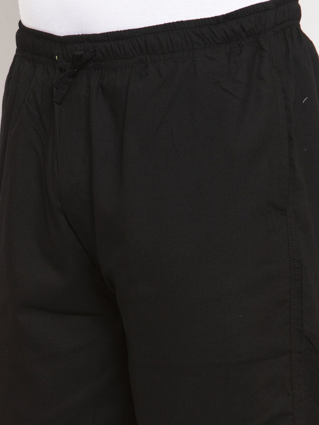 Jainish Men Black Solid Track Pants ( JOG 011Blackxxx ) | Grocsy