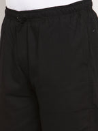 Jainish Men Black Solid Track Pants ( JOG 011Blackxxx ) | Grocsy