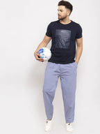 Jainish Men's Grey Solid Cotton Track Pants ( JOG 011Light-Grey ) | Grocsy