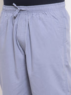 Jainish Men's Grey Solid Cotton Track Pants ( JOG 011Light-Grey ) | Grocsy