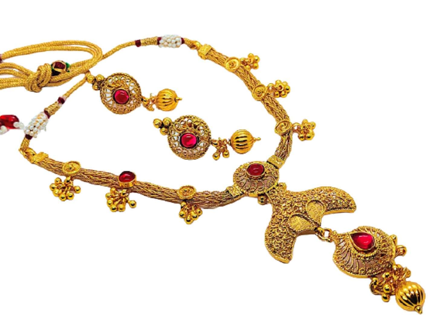 Kemp Designer Pink Necklace Set | Grocsy