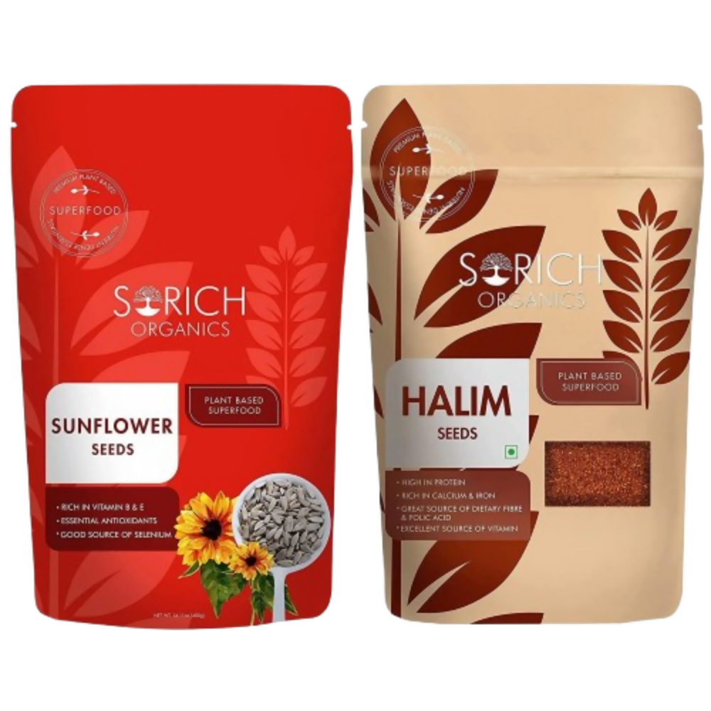 Sorich Organics Combo of Sunflower Seed And Halim Seeds | Grocsy