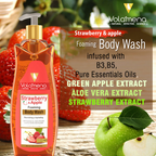 Volamena Strawberry & Apple Foaming Body Wash | Grocsy