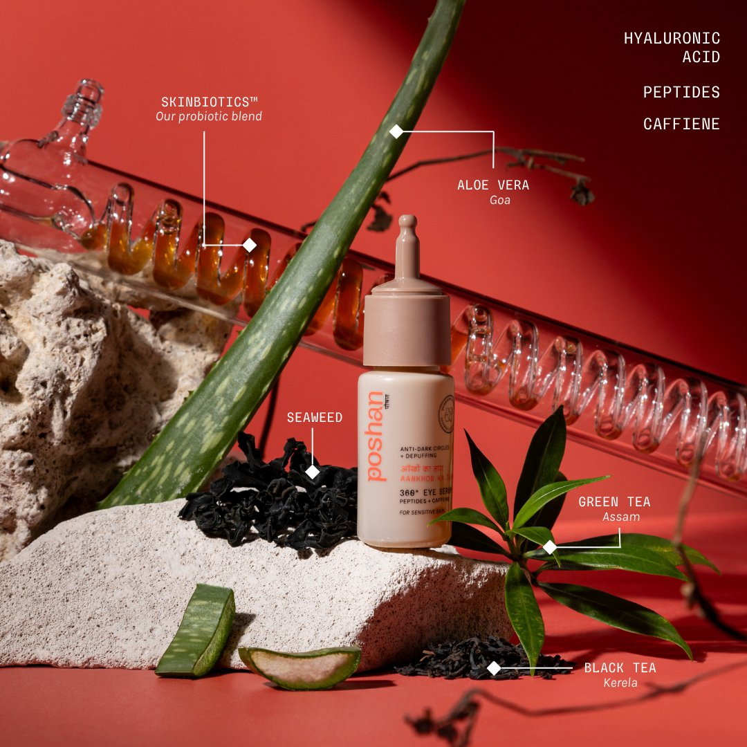 Poshan Skincare Aankhon Ka Taara 360° Eye Serum | Grocsy