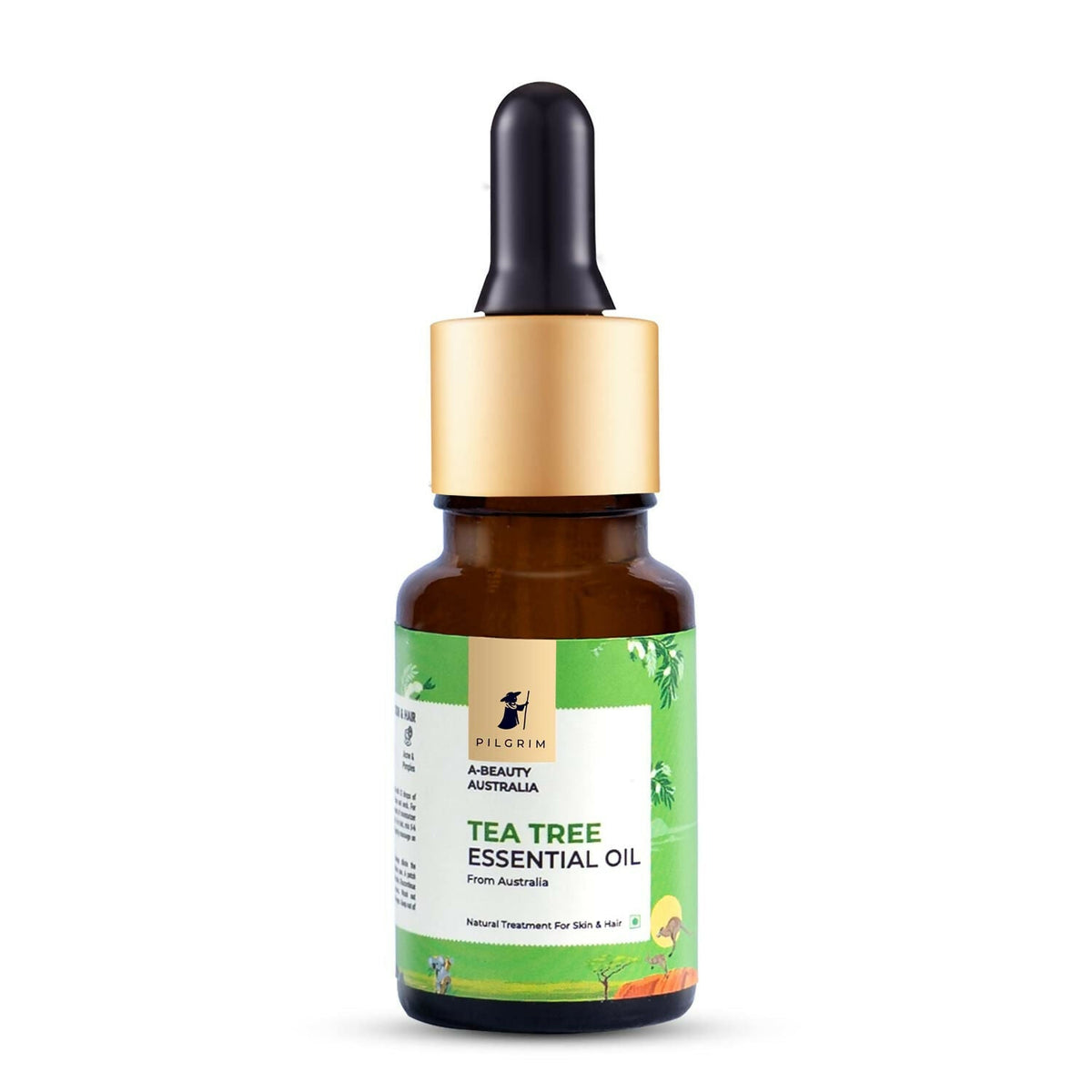Pilgrim Australian Tea Tree Essential Oil For Hair, Skin Care, Acne & Pimples | Grocsy
