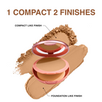Lakme 9 To 5 Unreal Dual Cover Pressed Powder, 2 In 1 Compact + Foundation - 24 Beige | Grocsy