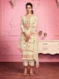 Myra Blush Pink Straight Cut Salwar Kameez | Grocsy