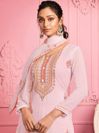 Myra Yellow Embroidered Salwar kameez | Grocsy