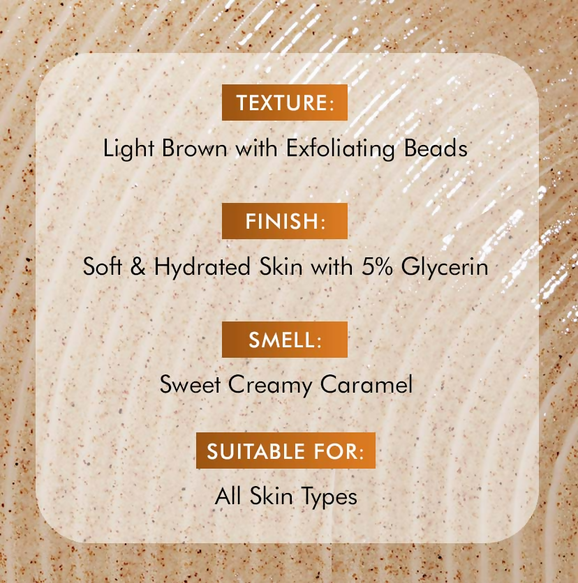 mCaffeine Caramel Crunch Exfoliating Body Wash | Grocsy