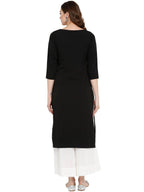 Ahalyaa Women Self Design Crepe Straight Beautiful Kurta | Grocsy