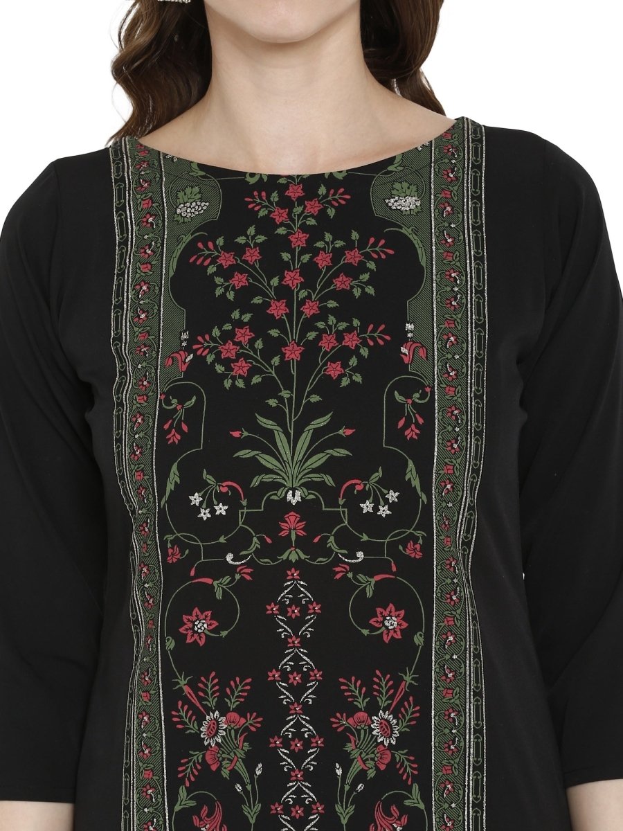 Ahalyaa Women Self Design Crepe Straight Beautiful Kurta | Grocsy