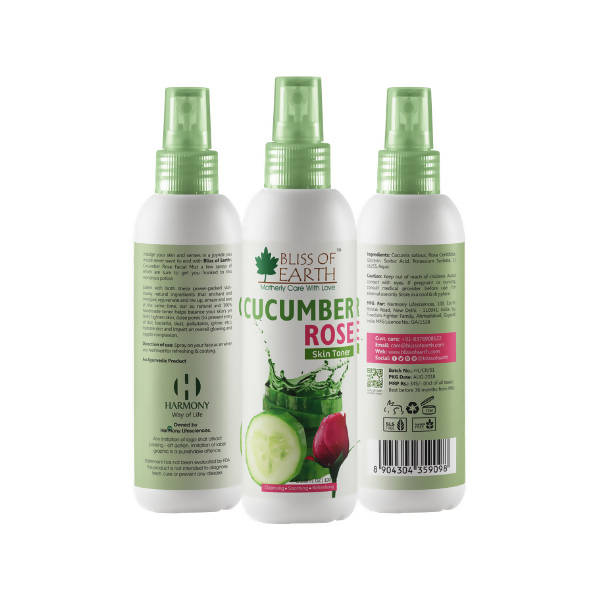 Bliss of Earth Cucumber Rose Skin Toner | Grocsy