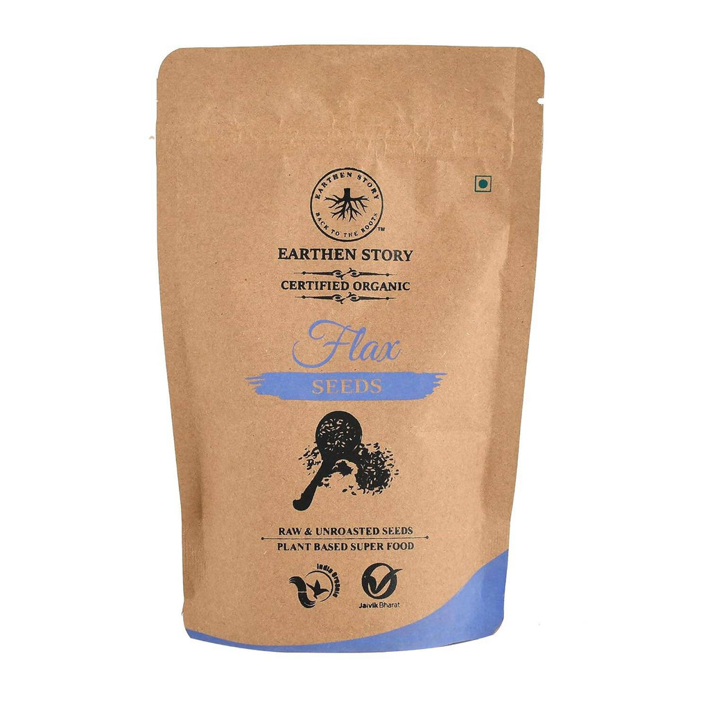 Earthen Story Certified Organic Flax Seeds | Grocsy