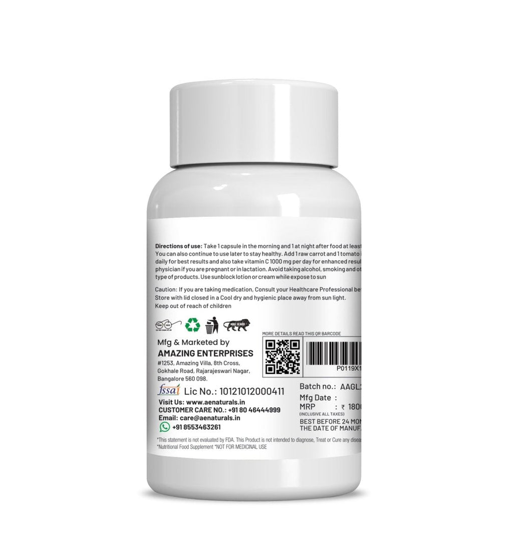Ae Naturals Alpha Gluta Skin Brightening Capsules | Grocsy