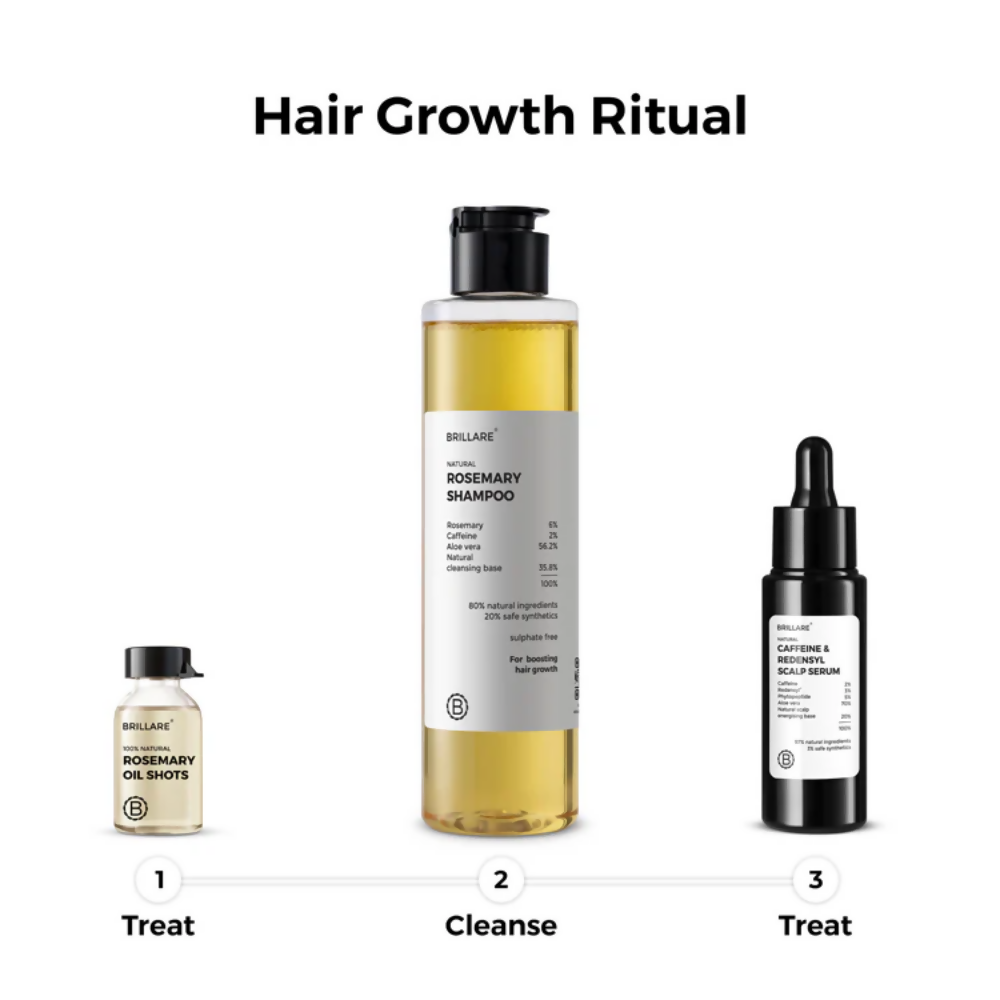 Brillare Rosemary Oil Shots For Visible Hair Growth | Grocsy