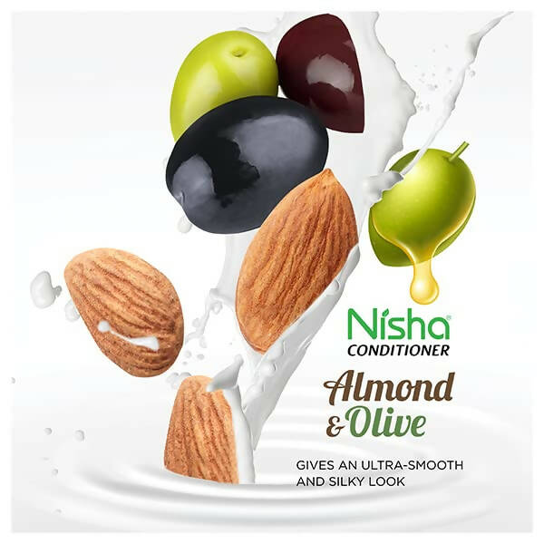 Nisha Smooth and Silky Hair Conditioner with Almond and Olive Actives | Grocsy