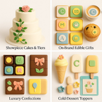 Confect Multipack of Pea Green, Skin, Lemon Yellow and Baby Blue Sugarpaste 29 | Grocsy