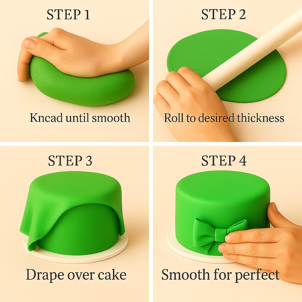 Confect Multipack of Pea green, Lime Green, Neon Green and Emerald Green Sugarpaste 07 | Grocsy