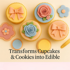 Confect Multipack of Lemon Yellow, Peach, Old rose and Baby Blue Sugarpaste 02 | Grocsy