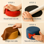 Confect Multipack of Royal Blue, Brown, Black and Red Sugarpaste 20 | Grocsy