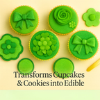 Confect Multipack of Pea green, Lime Green, Neon Green and Emerald Green Sugarpaste 07 | Grocsy