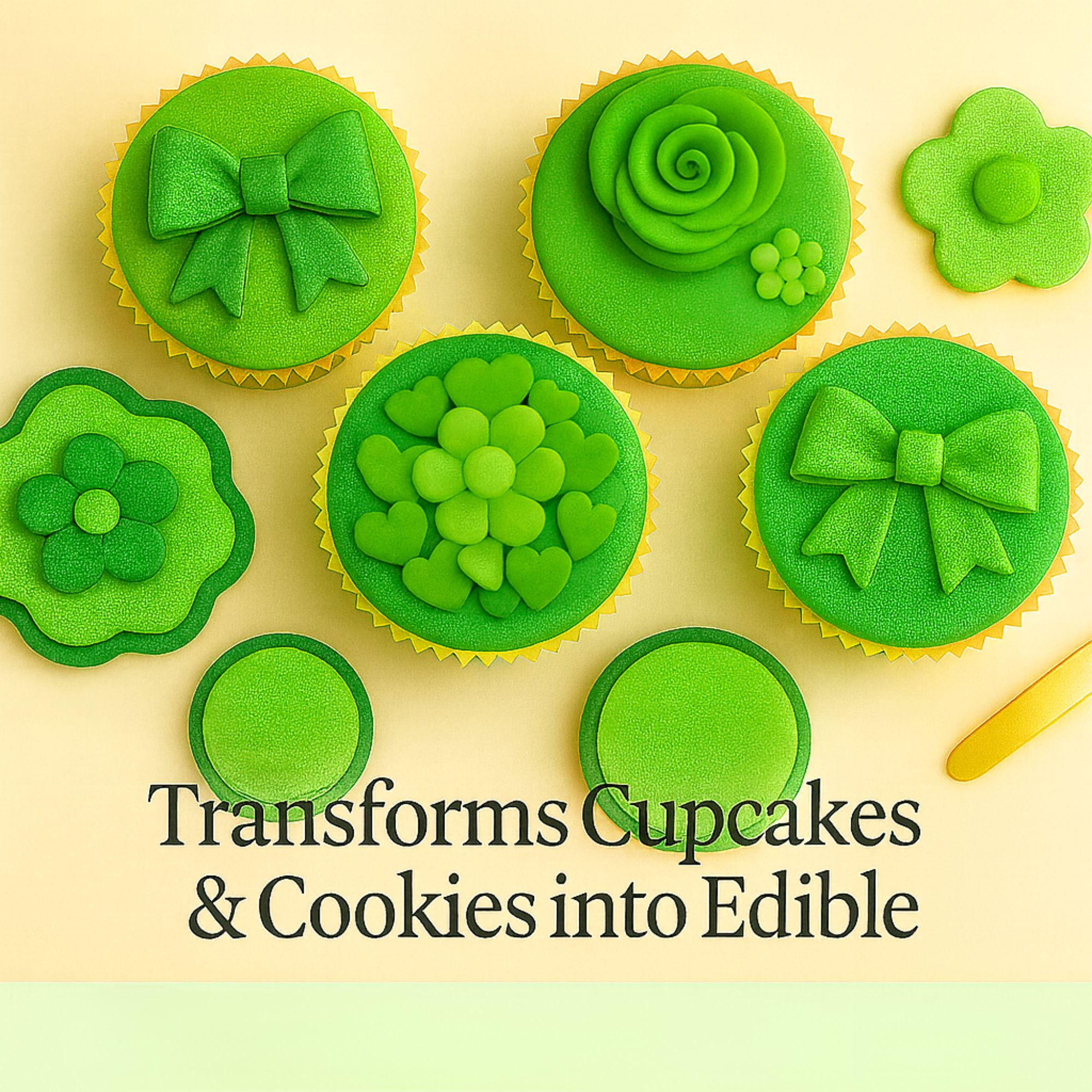 Confect Multipack of Pea green, Lime Green, Neon Green and Emerald Green Sugarpaste 07 | Grocsy