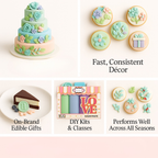 Confect Multipack of Mint green, Baby Blue, Lavender and Peach Sugarpaste 09 | Grocsy